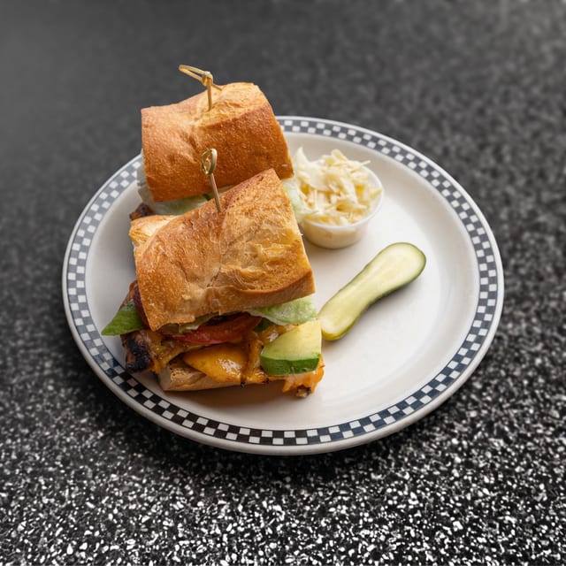 Grilled Chicken Club Sandwich.